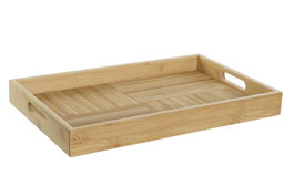 DKD Home Decor Bandeja de Bambú con Asas Natural