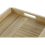 DKD Home Decor Bandeja de Bambú con Asas Natural