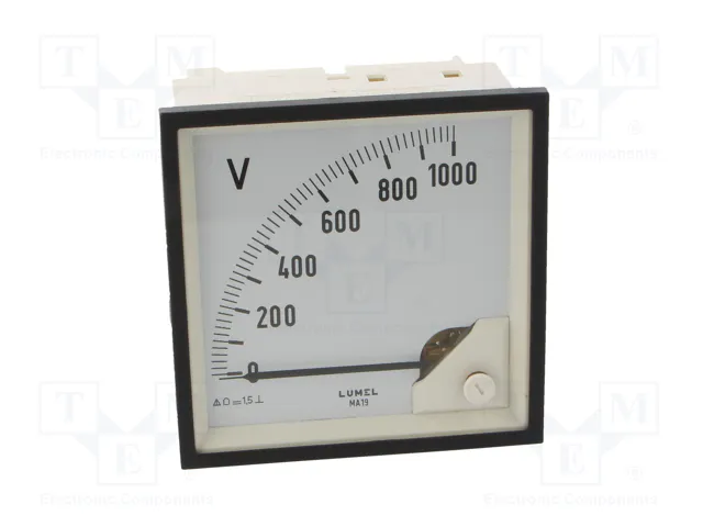 LUMEL Voltímetro analógico para panel MA19 0÷1kV