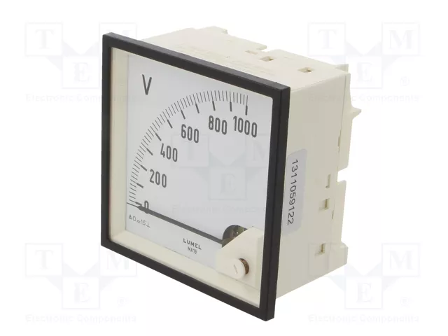 LUMEL Voltímetro analógico para panel MA19 0÷1kV