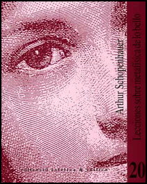 Lecciones sobre metafísica de lo bello, Arthur Schopenhauer - UNIVERSITAT VALENCIA