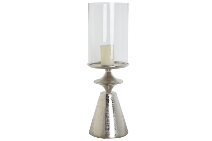 DKD Home Decor Portavela Plateado 21 x 67 x 21 cm DKD Home Decor Portavela Plateado 21 x 67 x 21 cm