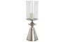 DKD Home Decor Portavela Plateado 21 x 67 x 21 cm