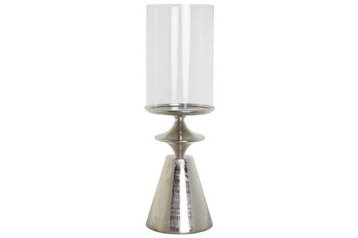 DKD Home Decor Portavela Plateado 21 x 67 x 21 cm DKD Home Decor Portavela Plateado 21 x 67 x 21 cm