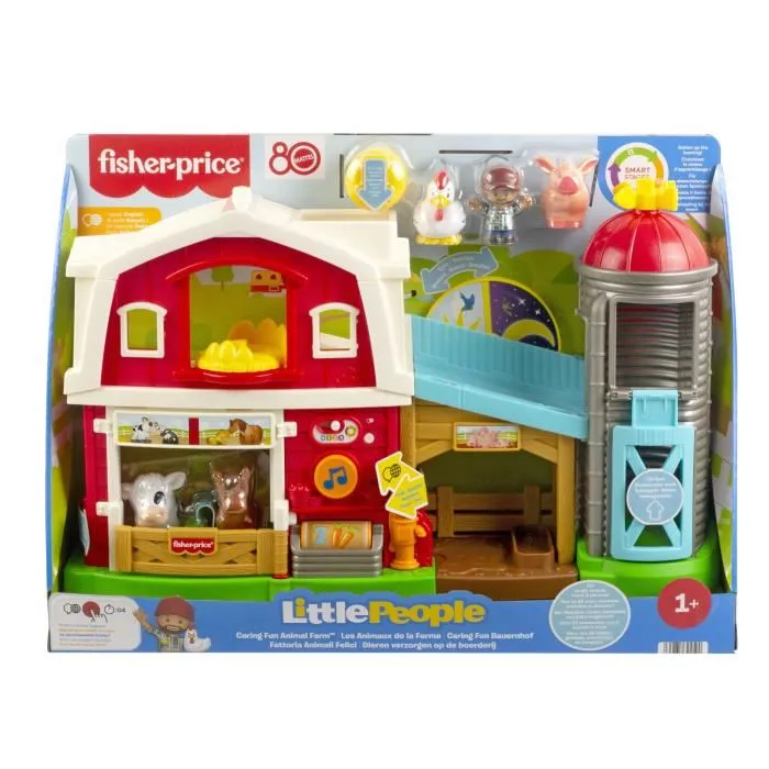 Fisher-Price Conjunto de juego multilingüe Little People - Animales de granja JGX08
