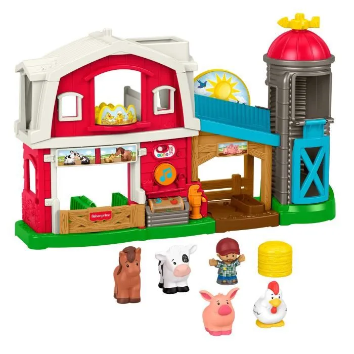 Fisher-Price Conjunto de juego multilingüe Little People - Animales de granja JGX08