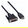 VALUE Cable DVI a HDMI 15m - Conector DVI Macho a HDMI Hembra 15 Metros Adaptador Video PC TV Monitor