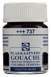 Talens Témpera Extra Fina Negro Neutro 737, 16 ml