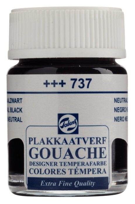 Talens Témpera Extra Fina Negro Neutro 737, 16 ml Talens Témpera Extra Fina Negro Neutro 737, 16 ml