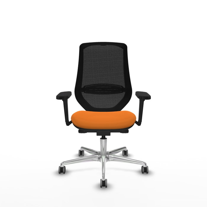 PIQUERAS Y CRESPO Silla de oficina Mardos Naranja/Negro con mecanismo Sincro/Traslack PIQUERAS Y CRESPO Silla de oficina Mardos Naranja/Negro con mecanismo Sincro/Traslack