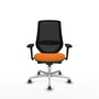 PIQUERAS Y CRESPO Silla de oficina Mardos Naranja/Negro con mecanismo Sincro/Traslack