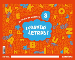 SANTILLANA, Cuántas Letras Nivel 3 (Mis Letras) - 4 Años