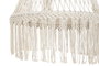 DKD Home Decor Silla Colgante de Algodón en Crudo con Macramé
