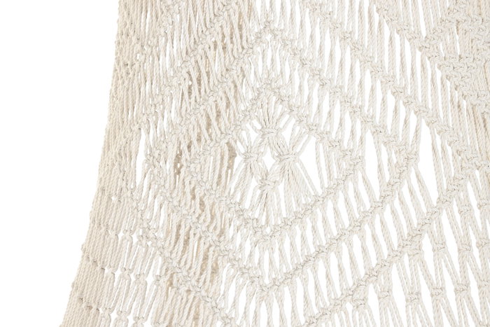 DKD Home Decor Silla Colgante de Algodón en Crudo con Macramé DKD Home Decor Silla Colgante de Algodón en Crudo con Macramé