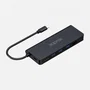 Approx APPC53 Hub USB-C 8 en 1 con 3x USB-A 3.0, HDMI 4K 30Hz, RJ-45 Gigabit, USB-C PD 100W, Lector de Tarjetas SD/MicroSD, Cable 18cm, Negro