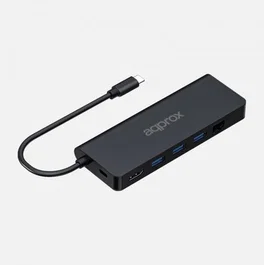 Approx Hub 8 en 1 USB-C APPC53 Negro