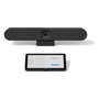 Logitech Rally Bar Huddle Kit de Videoconferencia 4K Ultra HD con Pantalla Táctil IPS de 10.1" para Salas Pequeñas, Color Grafito