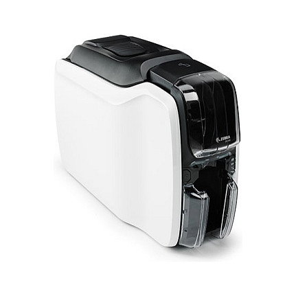 Zebra ZC100 Plastikkartendrucker, Impresora de Tarjetas por Sublimación/Térmica, 300 x 300 DPI, PVC, 700 Tarjetas/h (CR-80, 85.6 x 54 mm) - Negro/Blanco