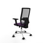 PIQUERAS Y CRESPO Silla de oficina Horna con mecanismo Sincro/Traslack, Morado y Gris
