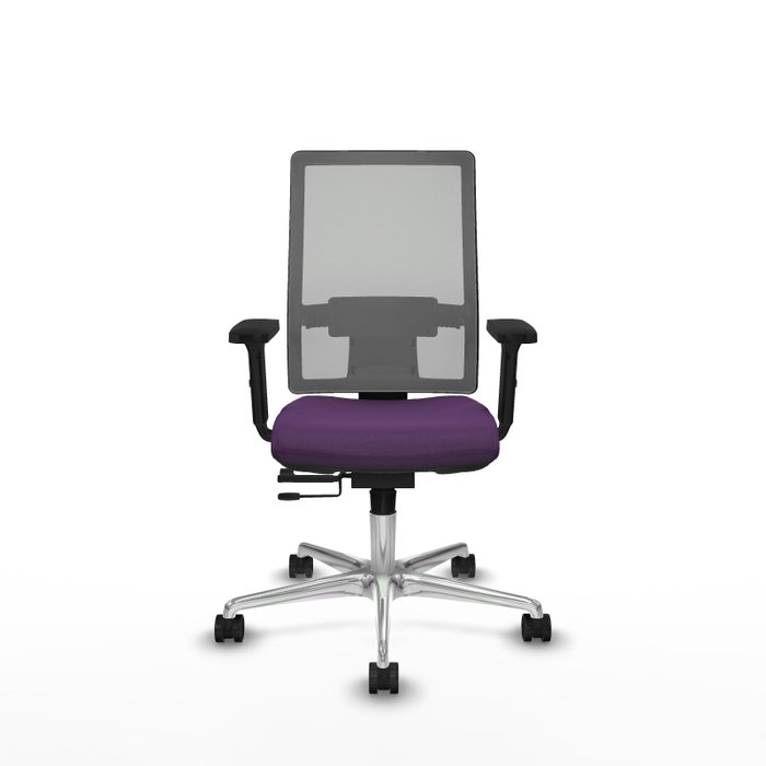 PIQUERAS Y CRESPO Silla de oficina Horna con mecanismo Sincro/Traslack, Morado y Gris