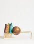 Hanah Home Sujetalibros Toke Antique Gold 16.5x18x49 cm