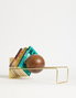 Hanah Home Sujetalibros Toke Antique Gold 16.5x18x49 cm