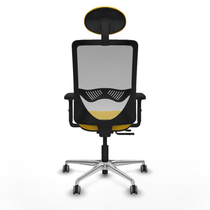 PIQUERAS Y CRESPO Silla de oficina Zulema Amarillo y Gris