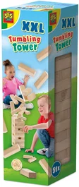 Ses Creative SES8710341023133 XXL Tumbling Tower Juego de habilidad para exteriores, emocionante para niños y adultos