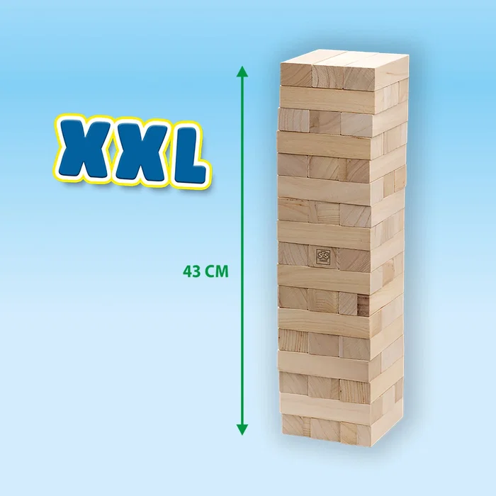 Ses Creative SES8710341023133 XXL Tumbling Tower Juego de habilidad para exteriores, emocionante para niños y adultos