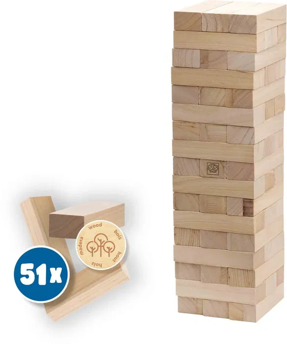 Ses Creative SES8710341023133 XXL Tumbling Tower Juego de habilidad para exteriores, emocionante para niños y adultos