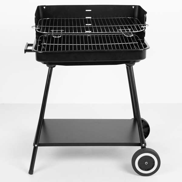 Barbacoa de carbón 55x43x82 cm con ruedas