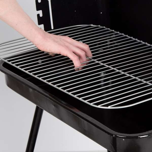 Barbacoa de carbón 55x43x82 cm con ruedas