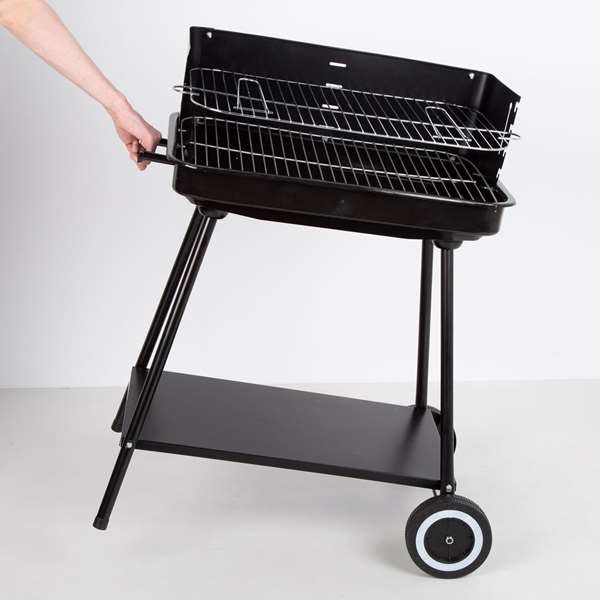 Barbacoa de carbón 55x43x82 cm con ruedas