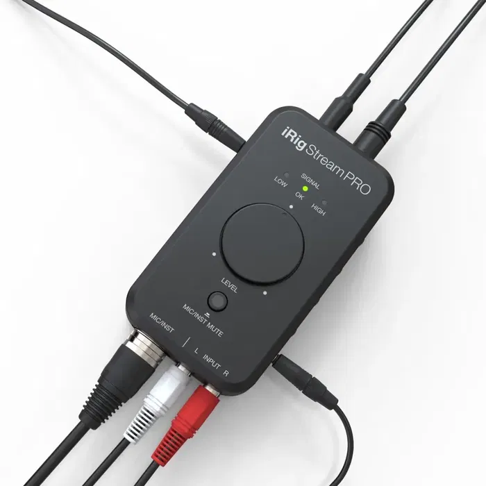 IKMULTIMED Irig Stream Pro Interfaz de Audio para Streaming y Grabación con Dimensiones Compactas 16x5.5x16 cm
