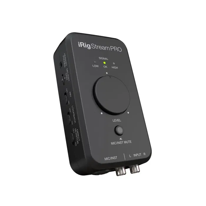 IKMULTIMED Irig Stream Pro Interfaz de Audio para Streaming y Grabación con Dimensiones Compactas 16x5.5x16 cm