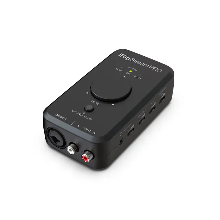IKMULTIMED Irig Stream Pro Interfaz de Audio para Streaming y Grabación con Dimensiones Compactas 16x5.5x16 cm