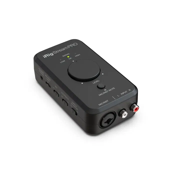 IKMULTIMED Irig Stream Pro Interfaz de Audio para Streaming y Grabación con Dimensiones Compactas 16x5.5x16 cm