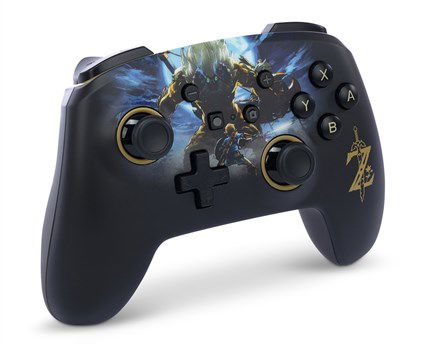 Power A Mando Inalámbrico Nintendo Switch NSGP0028-01, Diseño Link vs. Lynel, Licencia Oficial, Color Negro