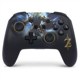 Power A Mando Inalámbrico Nintendo Switch NSGP0028-01, Diseño Link vs. Lynel, Licencia Oficial, Color Negro
