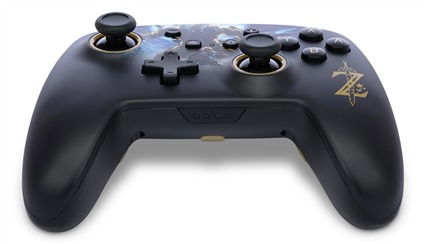 Power A Mando Inalámbrico Nintendo Switch NSGP0028-01, Diseño Link vs. Lynel, Licencia Oficial, Color Negro