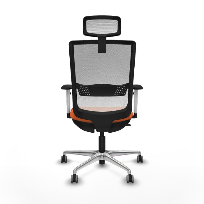 PIQUERAS Y CRESPO Silla de oficina Haches Naranja y Blanco
