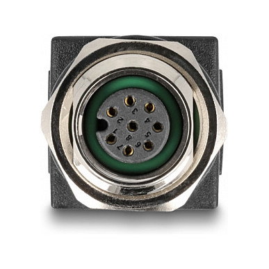 DeLOCK Adaptador M12 A-codificado 8 pines hembra a RJ45 hembra recto 60062
