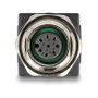 DeLOCK Adaptador M12 A-codificado 8 pines hembra a RJ45 hembra recto