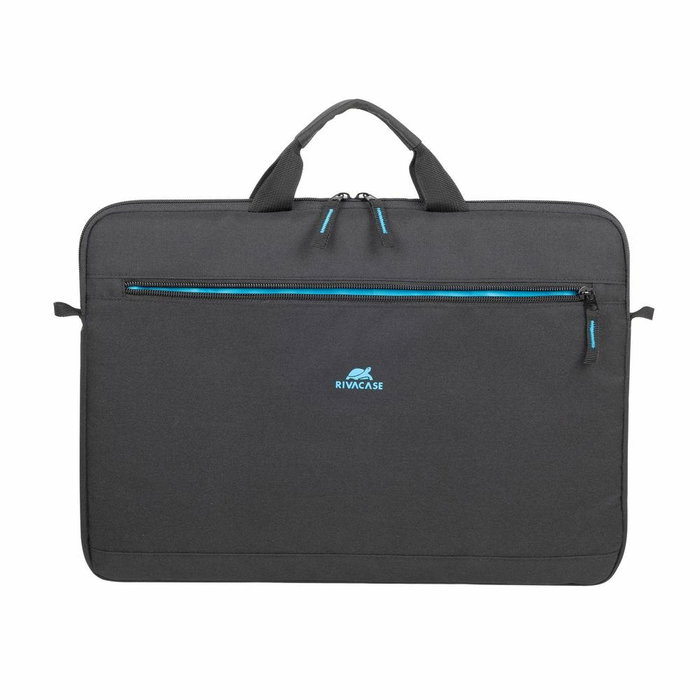 Rivacase 5516 - Maletín para Portátil 15.6" (39.6 cm) Negro, Ligero (280g), Resistente al Agua, Tirante para Hombro, Poliéster