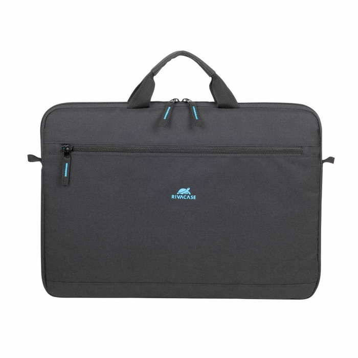 Rivacase 5516 - Maletín para Portátil 15.6" (39.6 cm) Negro, Ligero (280g), Resistente al Agua, Tirante para Hombro, Poliéster