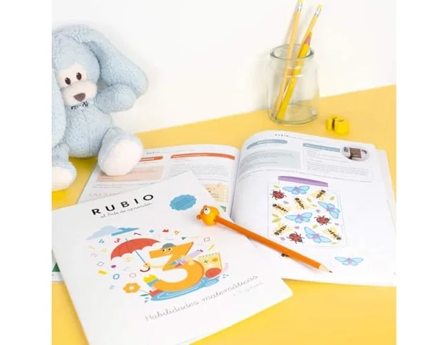 RUBIO Cuaderno A4 Habilidades Matemáticas +3 años