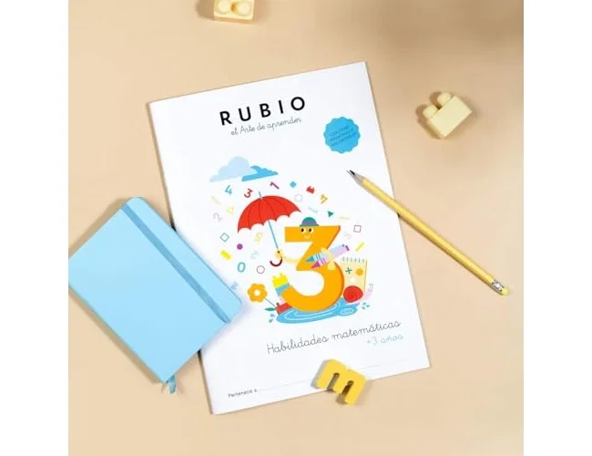 RUBIO Cuaderno A4 Habilidades Matemáticas +3 años