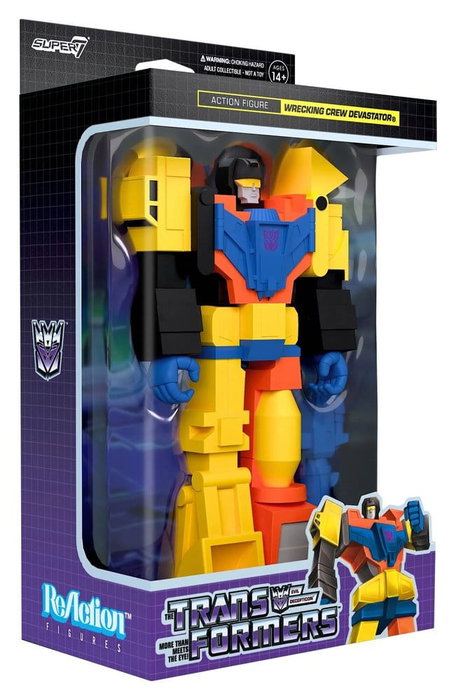 Super7 Transformers Figura ReAction Devastator 10 cm