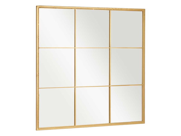 Giftdecor Espejo Ventanal Oro 90 x 90 cm Cristal y Metal Giftdecor Espejo Ventanal Oro 90 x 90 cm Cristal y Metal