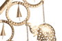 DKD Home Decor Decoración Colgante Metal Dorado 42x1x80 cm